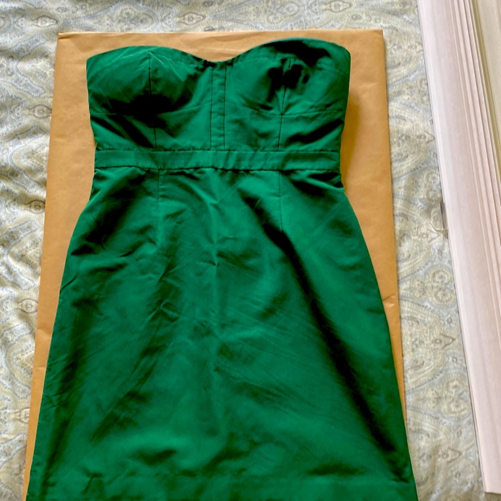 Jcrew emerald dress!